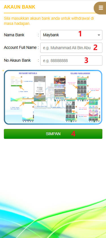 Step 2 - Register at Wisma66 Casino - Part 1