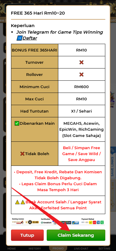 Step 3 - Register at K4CLUB Casino - Free Credit 365 - Part 2