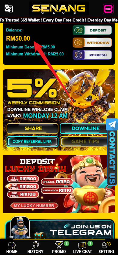 Step 4 - Register at Senang Club Casino - Free Credit Slot - Part 1