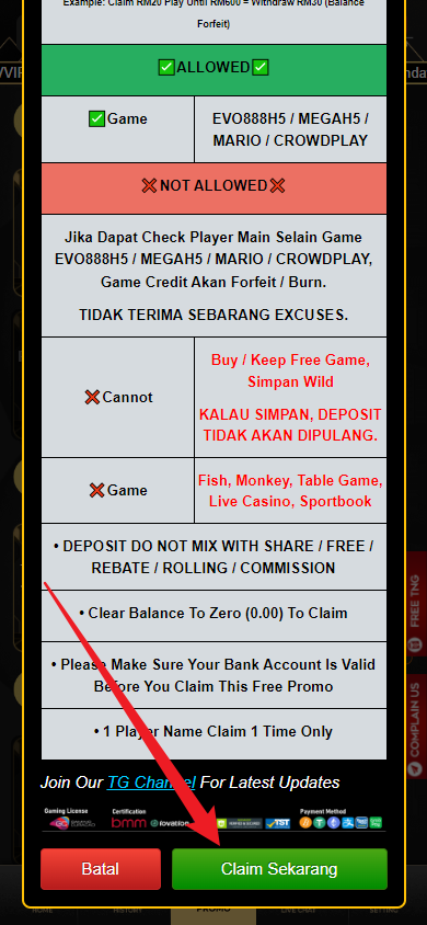 Step 3 - Register at KedaiMesin Casino - Free Credit Slot - Part 2