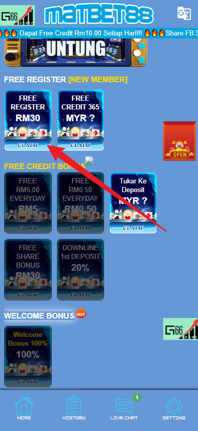 Step 3 - Register at Matbet88 Casino - Part 1