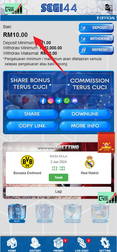 Step 4 - Register at SEGI44 Casino - Free Credit 365 - Part 1