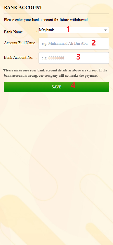 Step 2 - Register at iSama88 Casino - Part 1