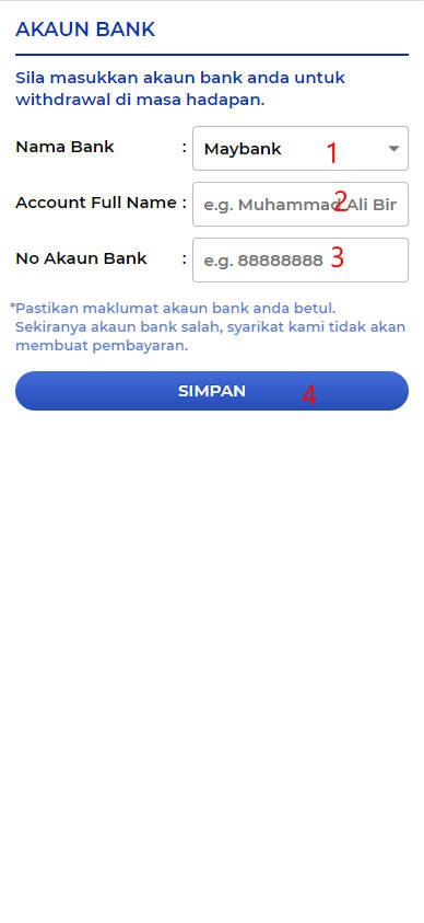 Step 2 - Register at 88CUCI Casino - Part 1