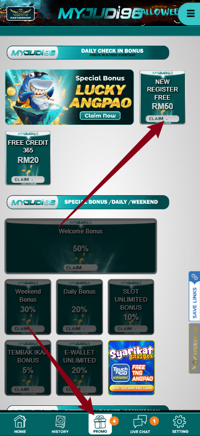 Step 3 - Register at MyJudi96 Casino - Part 1 Step 3 - Register at MyJudi96 Casino - Part 1