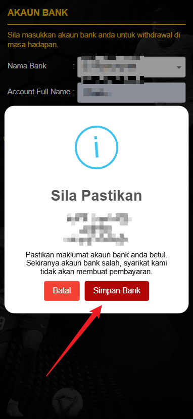 Step 2 - Register at Sepak888 Casino - Part 2 Step 2 - Register at Sepak888 Casino - Part 2