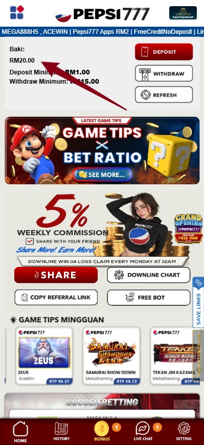 Step 4 - Register at Pepsi777 Casino - Free Credit 365 - Part 1 Step 4 - Register at Pepsi777 Casino - Free Credit 365 - Part 1