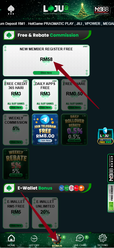 Step 3 - Register at Laju8 Casino - Part 1 Step 3 - Register at Laju8 Casino - Part 1