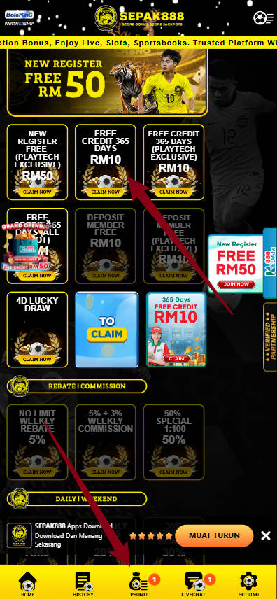 Step 3 - Register at Sepak888 Casino - Free Credit 365 - Part 1 Step 3 - Register at Sepak888 Casino - Free Credit 365 - Part 1