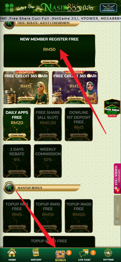 Step 3 - Register at Nasib888 Casino - Part 1 Step 3 - Register at Nasib888 Casino - Part 1