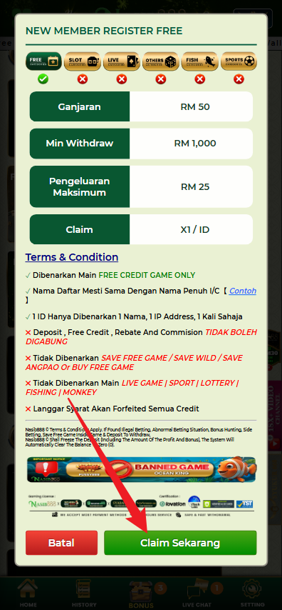 Step 3 - Register at Nasib888 Casino - Part 2 Step 3 - Register at Nasib888 Casino - Part 2