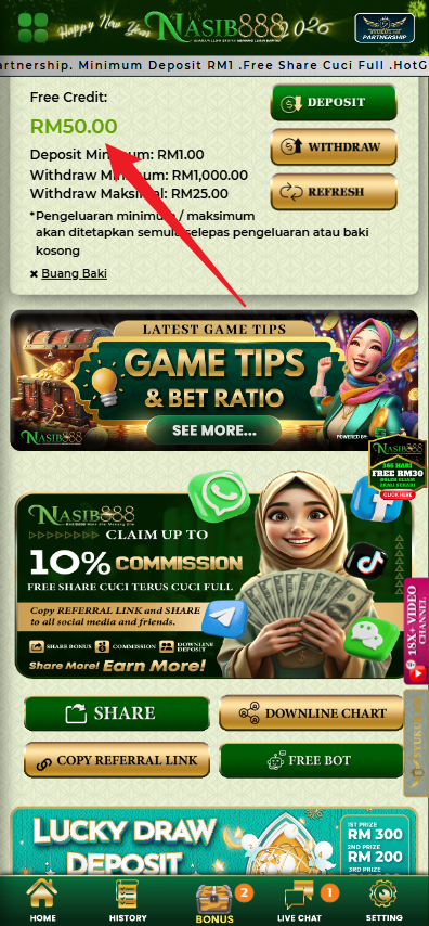 Step 4 - Register at Nasib888 Casino - Part 1 Step 4 - Register at Nasib888 Casino - Part 1