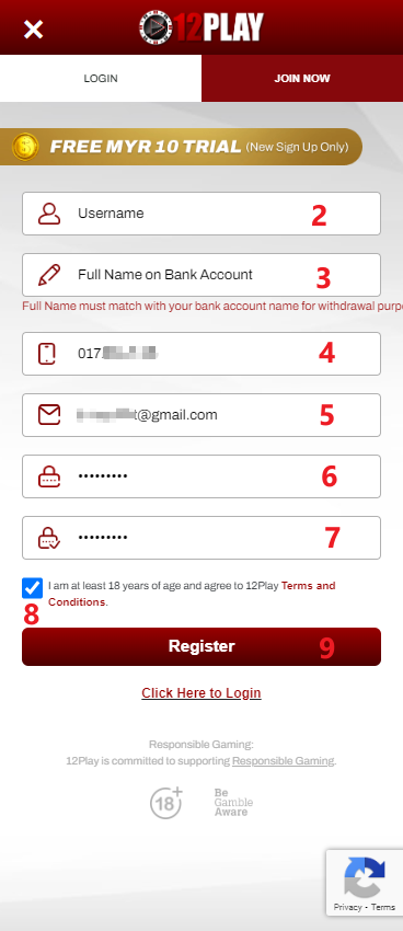 Step 1 - Register (Part 2) Step 1 - Register (Part 2)