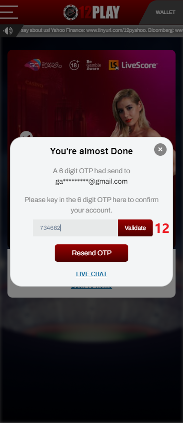 Step 2 - Verify Account (Part 3) Step 2 - Verify Account (Part 3)