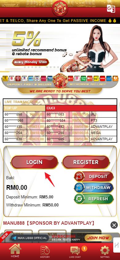 Manu888 Login - Manu888 EWallet Login Page Manu888 Login - Manu888 EWallet Login Page