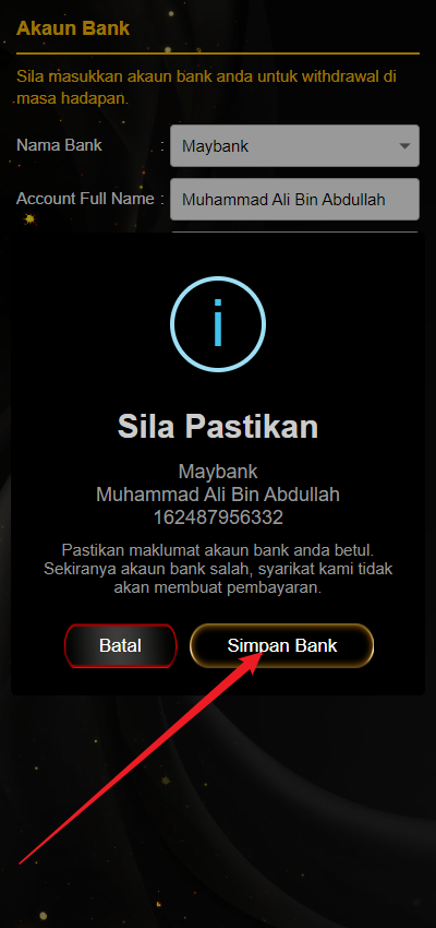 Step 2 - Register at vip99 Casino (part 2) Step 2 - Register at vip99 Casino (part 2)