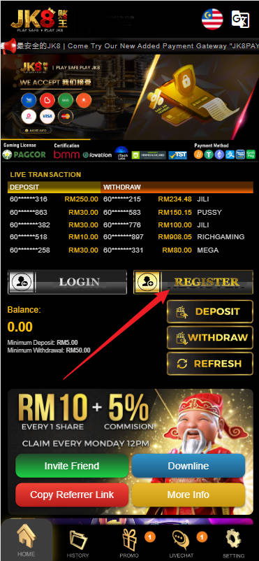 Step 1 - Register at Judiking88 Casino - Part 1 Step 1 - Register at Judiking88 Casino - Part 1