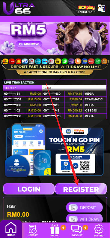 Step 1 - Register at Ultra66 Casino - Part 1 Step 1 - Register at Ultra66 Casino - Part 1