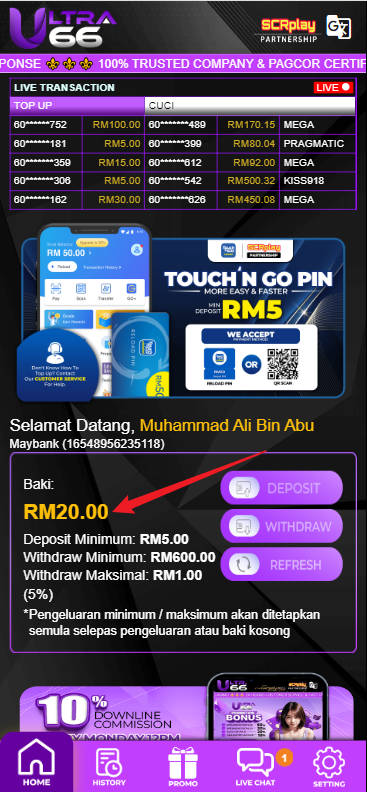 Step 4 - Register at Ultra66 Casino - Part 1 Step 4 - Register at Ultra66 Casino - Part 1