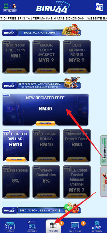 Step 3 - Register at Biru44 Casino - Part 1 Step 3 - Register at Biru44 Casino - Part 1