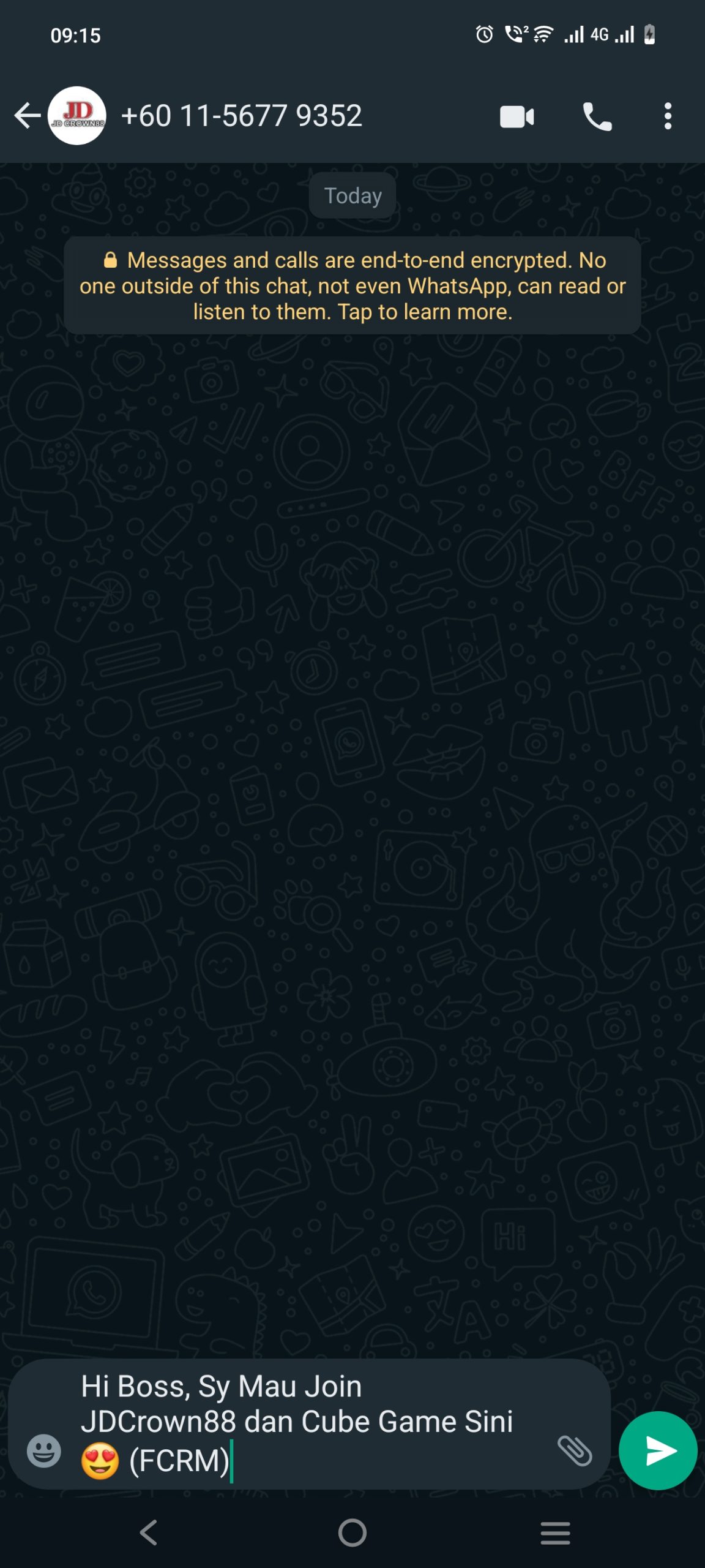 Step 1 - Go to JDCROWN88 WhatsApp support Step 1 - Go to JDCROWN88 WhatsApp support
