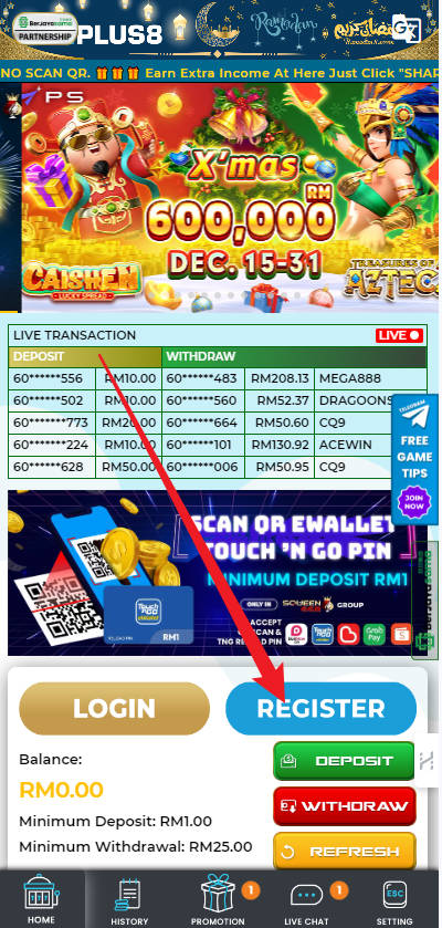 Step 1 - Register at Ekplus8 Casino - Part 1 Step 1 - Register at Ekplus8 Casino - Part 1