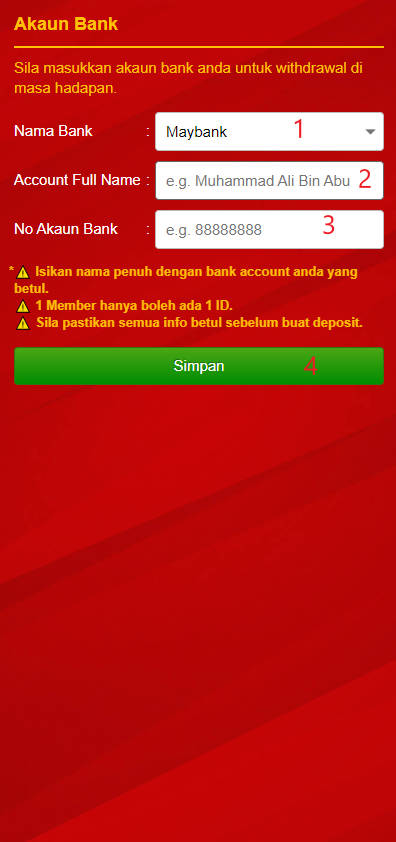 Step 2 - Register at GDSlot888 Casino - Part 1 Step 2 - Register at GDSlot888 Casino - Part 1