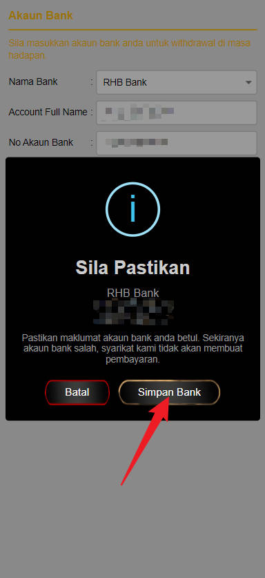 Step 2 - Register at Merah44 Casino - Part 2 Step 2 - Register at Merah44 Casino - Part 2