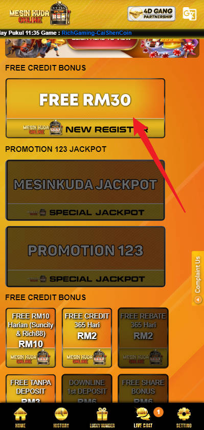 Step 3 - Register at MKO888 Casino - Part 1