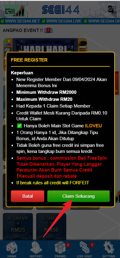 Step 3 - Register at SEGI44 Casino - Part 2 Step 3 - Register at SEGI44 Casino - Part 2