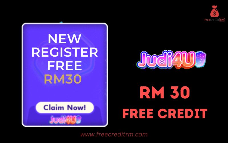 Freecreditrm - Judi4U Free Credit No Deposit RM30