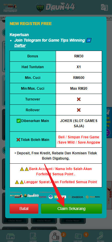 Step 3 - Register at Daun44 Casino - Part 2 Step 3 - Register at Daun44 Casino - Part 2