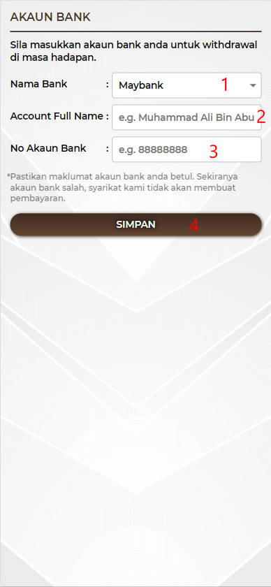 Step 2 - Register at 99Kopitiam Casino - Part 1 Step 2 - Register at 99Kopitiam Casino - Part 1