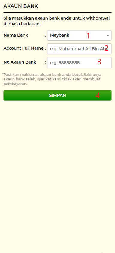 Step 2 - Register at KKCuci Casino - Part 1 Step 2 - Register at KKCuci Casino - Part 1