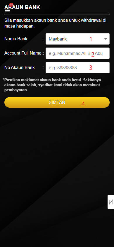 Step 2 - Register at GANGCUCI Casino - Part 1 Step 2 - Register at GANGCUCI Casino - Part 1