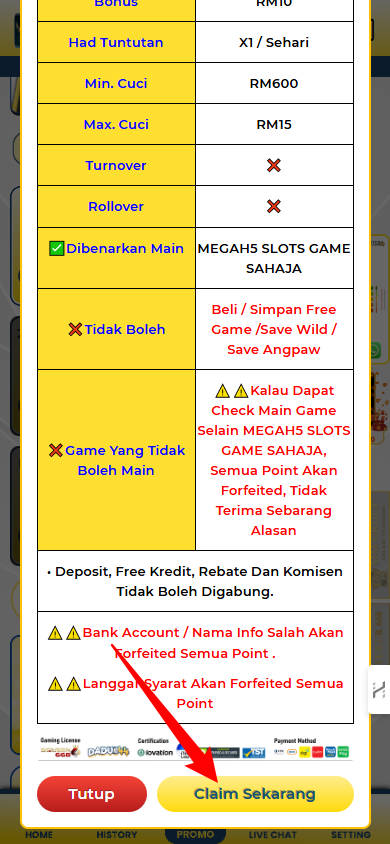 Step 3 - Register at Dadu44 Casino - Free Crdit 365 - Part 2