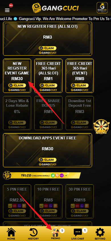 Step 3 - Register at GANGCUCI Casino - Part 1 Step 3 - Register at GANGCUCI Casino - Part 1