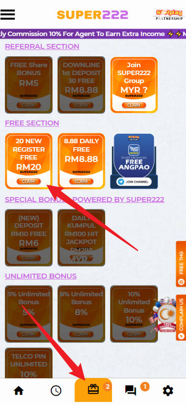 Step 3 - Register at Super222 Casino - Part 1 Step 3 - Register at Super222 Casino - Part 1