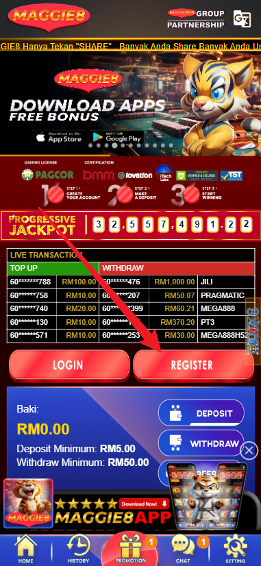 Step 1 - Register at Maggie8 - Part 1 Step 1 - Register at Maggie8 - Part 1