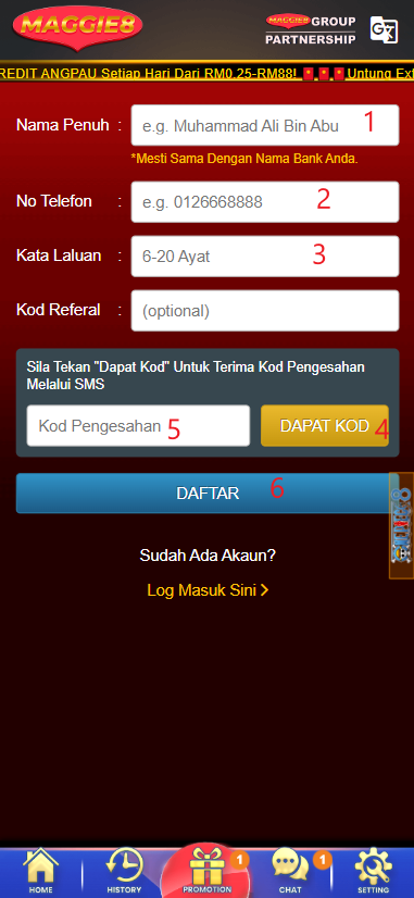 Step 1 - Register at Maggie8 - Part 2 Step 1 - Register at Maggie8 - Part 2
