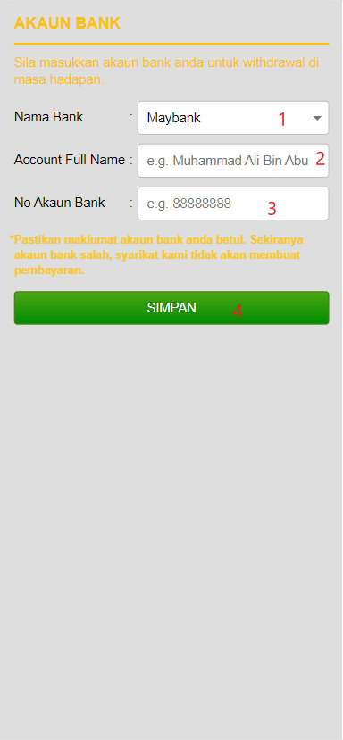 Step 2 - Register at GTR99 Casino - Part 1 Step 2 - Register at GTR99 Casino - Part 1