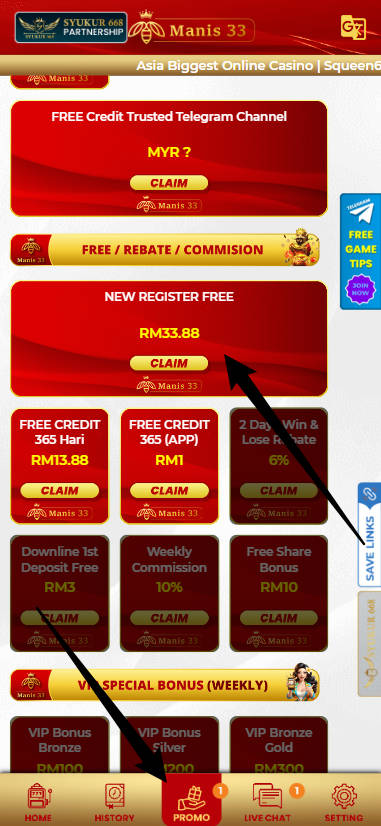 Step 3 - Register at Manis33 Casino - Part 1 Step 3 - Register at Manis33 Casino - Part 1