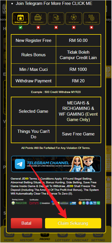 Step 3 - Register at JD99 Casino - Part 2 Step 3 - Register at JD99 Casino - Part 2