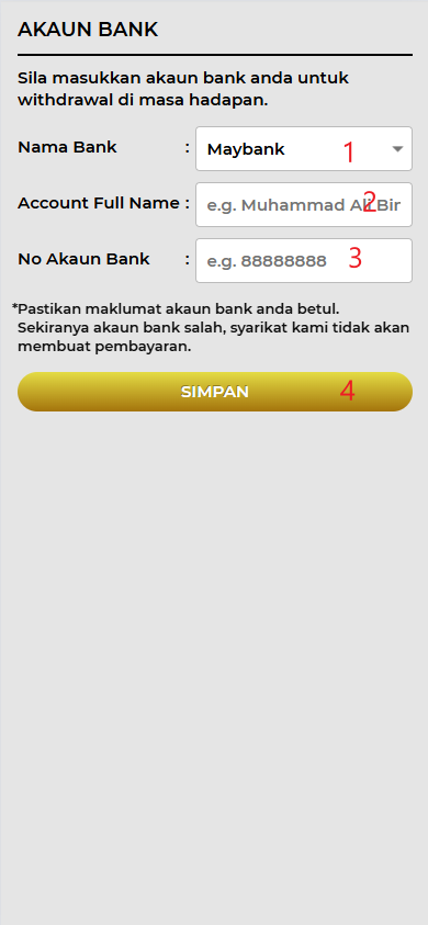 Step 2 - Register at Padu33 Casino - Part 1 Step 2 - Register at Padu33 Casino - Part 1