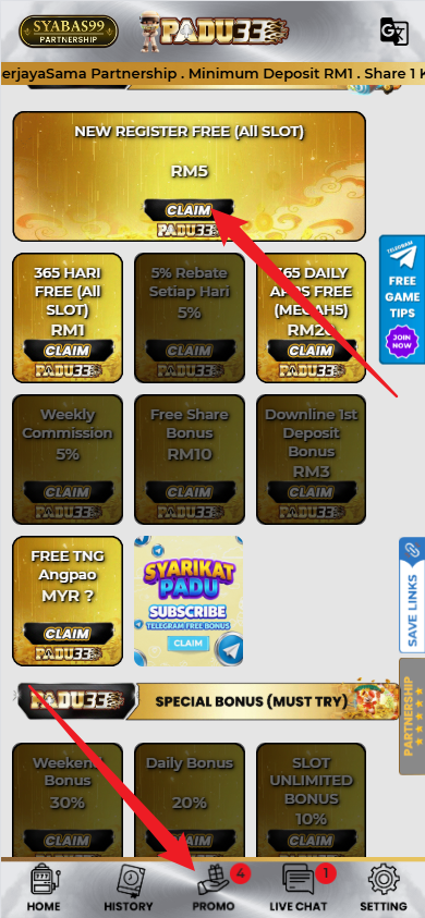 Step 3 - Register at Padu33 Casino - Part 1 Step 3 - Register at Padu33 Casino - Part 1