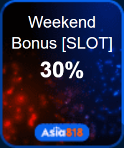 Freecreditrm - Asia818 Weekend Bonus - Banner