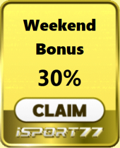 Freecreditrm - iSport77 Weekend Bonus - Banner