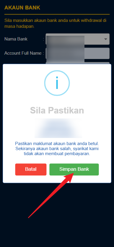 Step 2 - Register at Asia818 Casino - Part 2