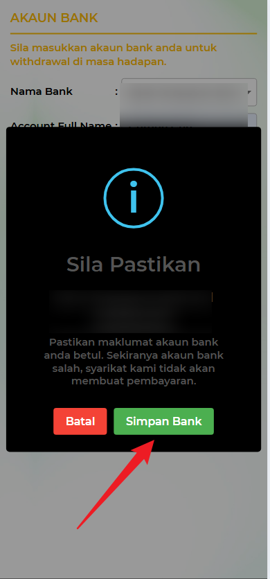 Step 2 - Register at Grab333 Casino - Part 2