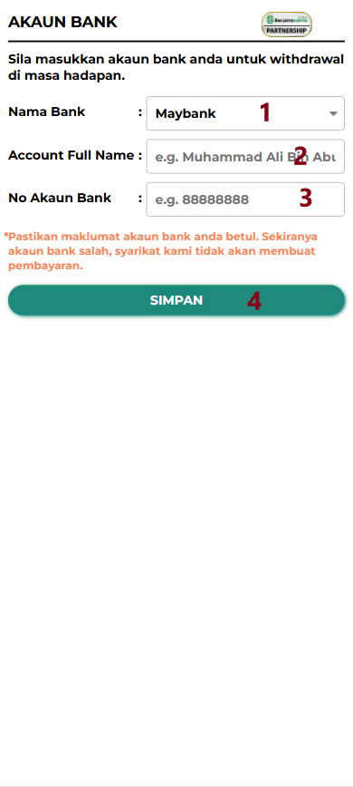 Step 2 - Register at 365Huat Casino - Part 1